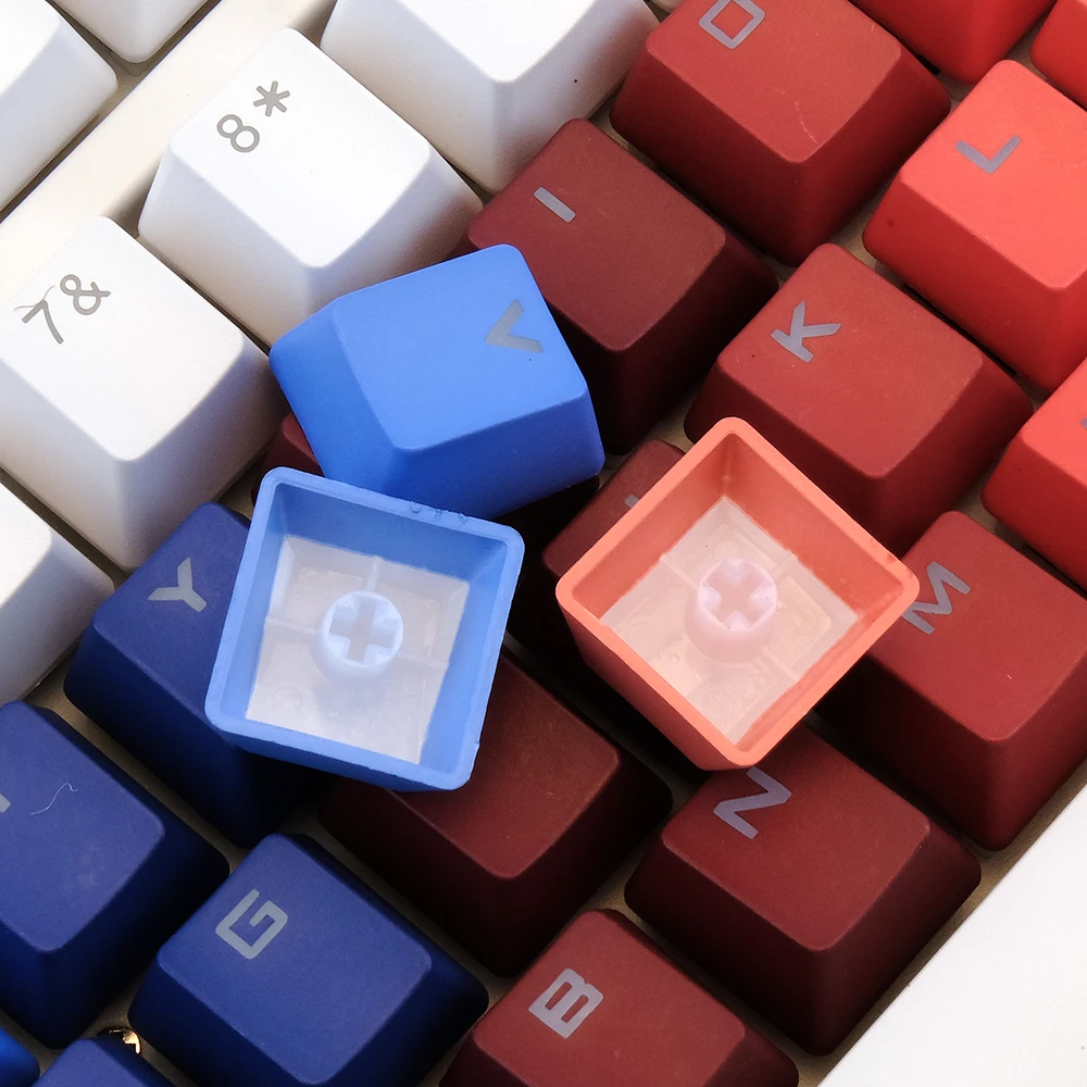 Gradient Doubleshot PBT Keycaps for Mechanical Keyboard Keycaps Custom Double shot PBT Keycap Set