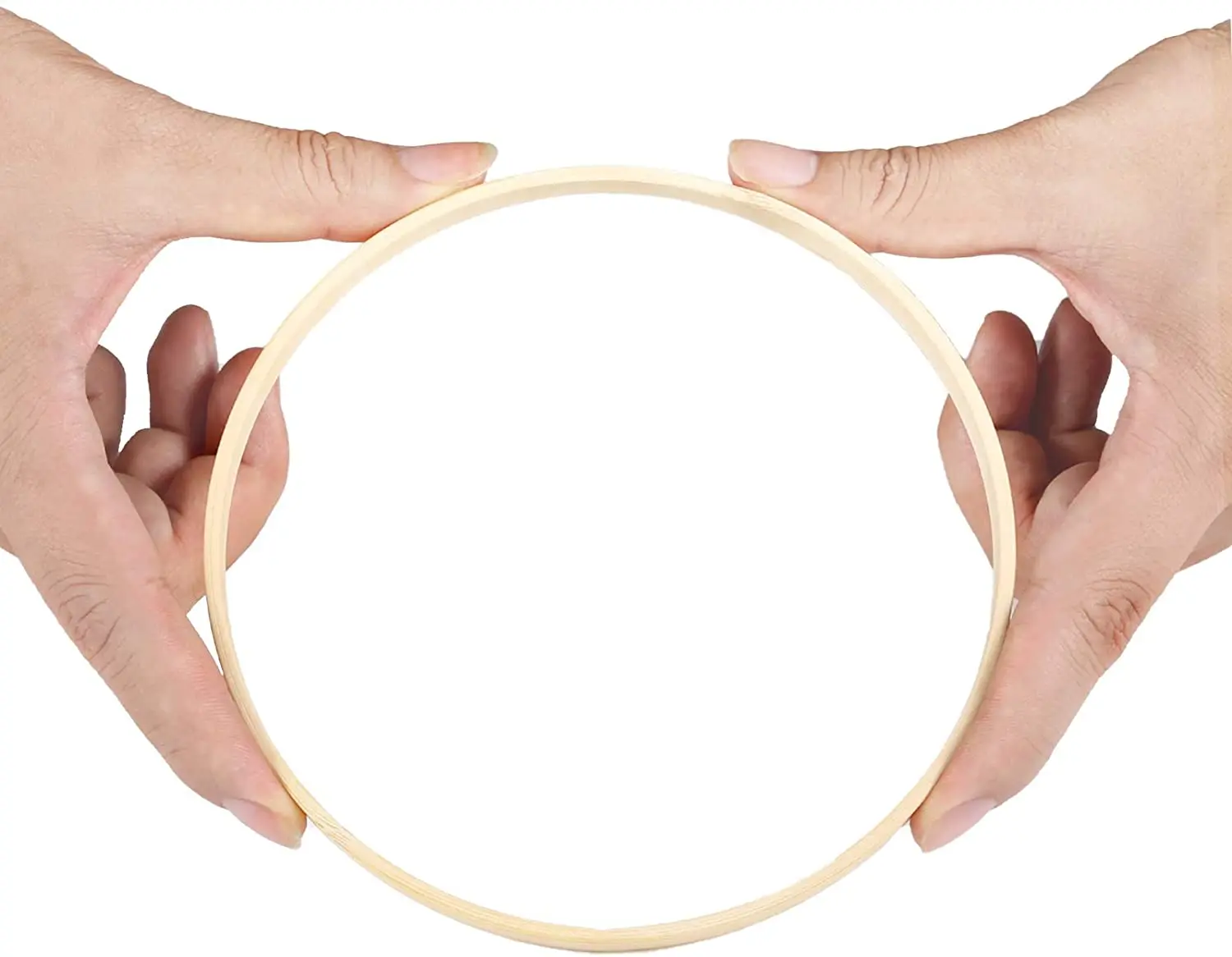 Floral Hoops Wreath Rings Wooden Macrame Bamboo wood Rings for DIY Dream Catcher