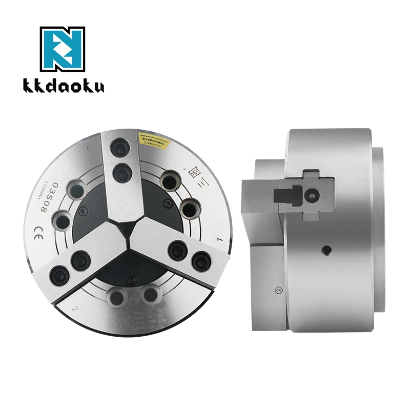 Factory Direct Sale Steel Cnc High Speed Hollow Power 3 Jaw Through Hole Hydraulic Chuck