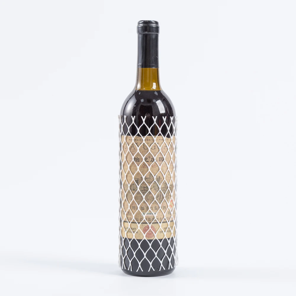 High quality plastic mesh for red wine bottles wine bottle covers mesh  net for bottle