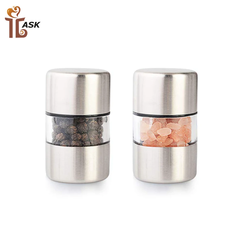 Factory Direct Newest Lovely Mini  Salt Pepper Mill Stainless Steel Manual Grinder