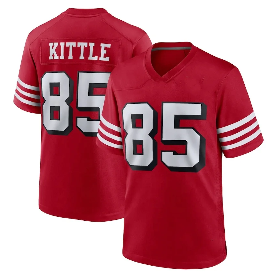 Best Quality #13 Brock Purdy #19 Samuel #85 George Kittle #97 Nick Bosa #23 McCaffrey Stitch American Football Jersey