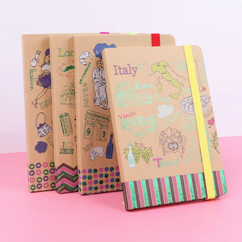 Wholesales Kraft Paper Cover Notebook Craft Paper Notebook Brown Cover Note book