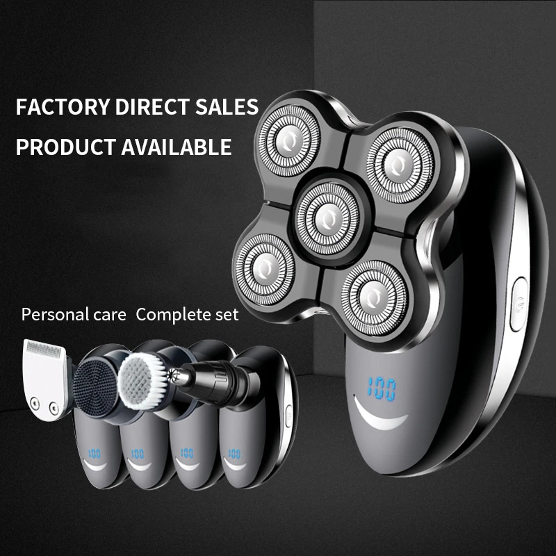 2021 Best Selling USB Rechargeable Electric Shaver for Men 3D Floating Head  Wet-Dry Dual Use Waterproof Shaving Machine