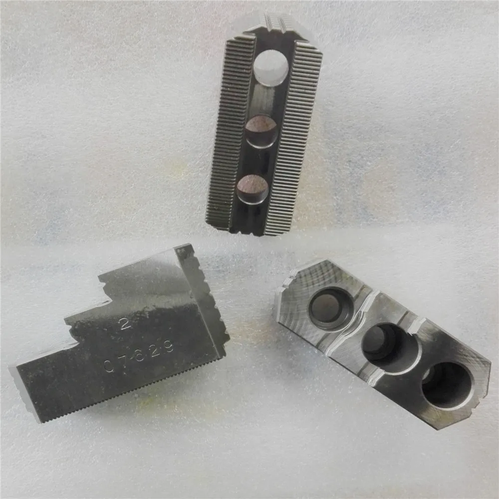 5/6/8/10/12/15-inch Hard jaws for hydraulic chucks Jaw plates 150 mm vice  pad brass strawberry black iron jaws