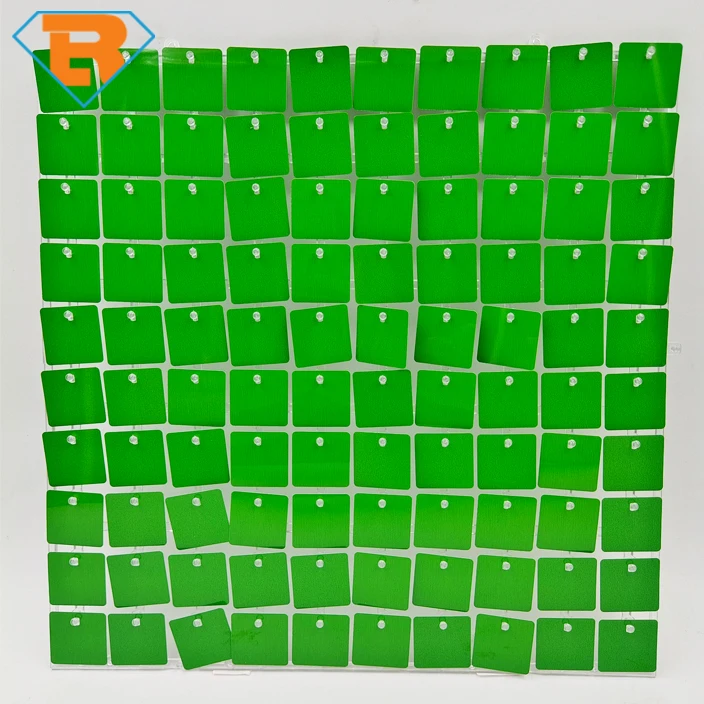 100PCS Shimmer Sequin Wall Backdrop Panel for Birthday Wedding Ballon Party Wall Decoration 3D Photo Wallpaper