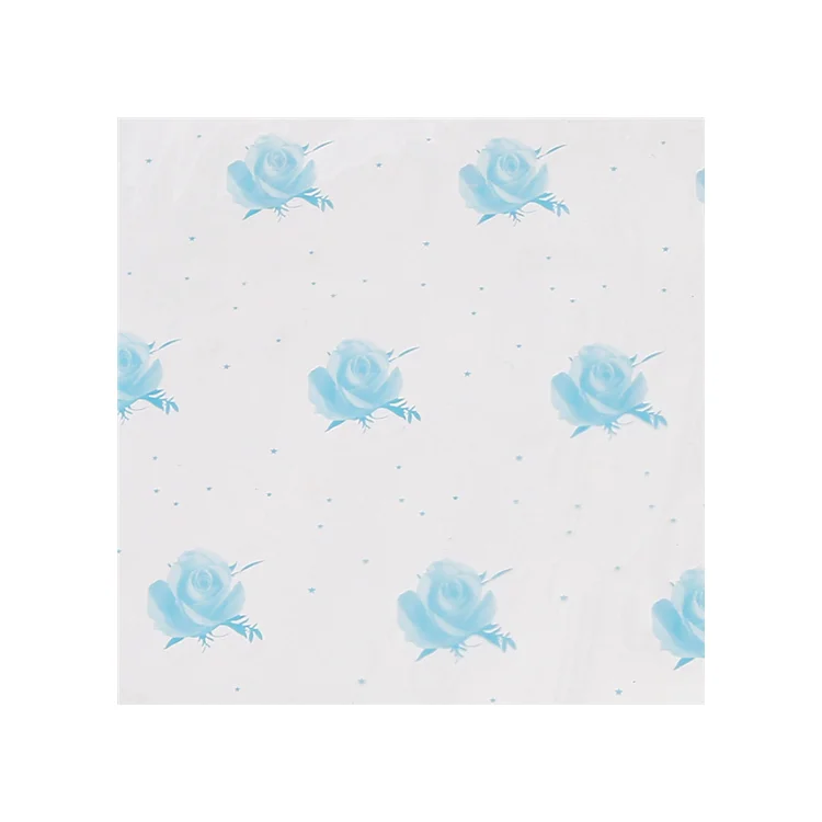 
High Quality Custom Flower Printed Wrapping Cellophane Sheets, Wholesale Water Soluble Cheap Price Translucent cellophane sheets 