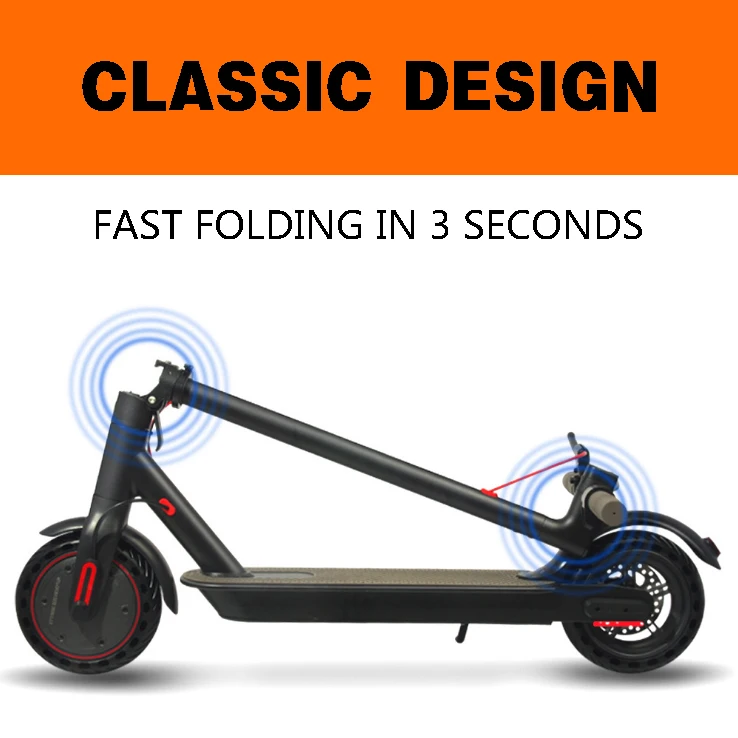 Low Carbon Travel Adult Walking Foldable Electric Scooter With Long Endurance