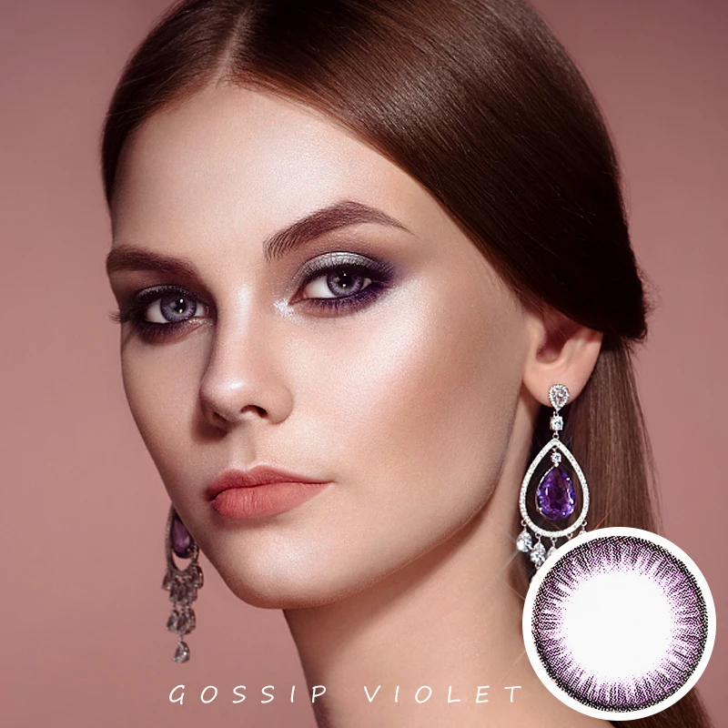 
Moonve Beautiful contact pupil female contact lens year throw color contact lens flagship store official website genuine product 