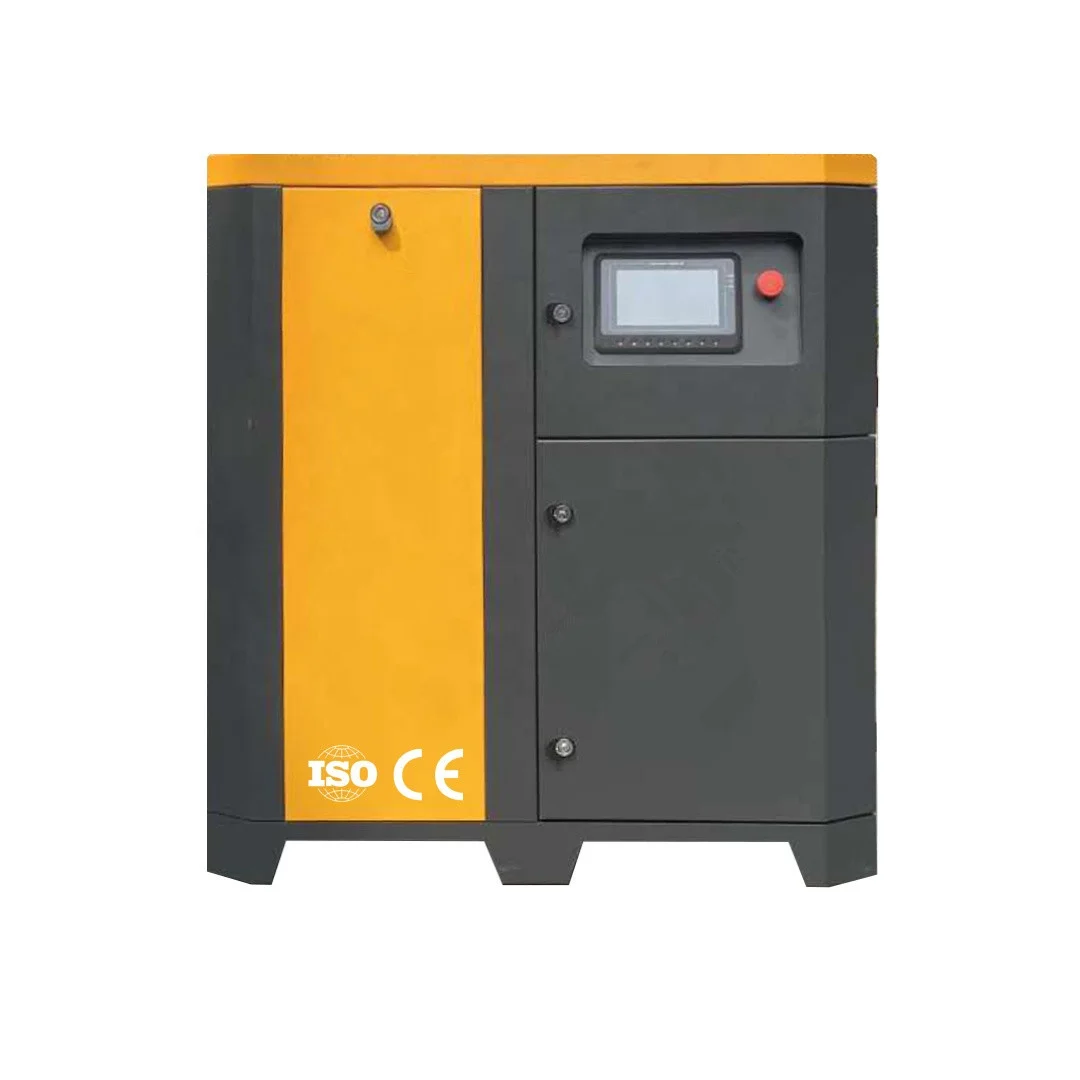OEM logo print 0.8MPa screw air compressor  fixed speed single stage motor air compressor for sale