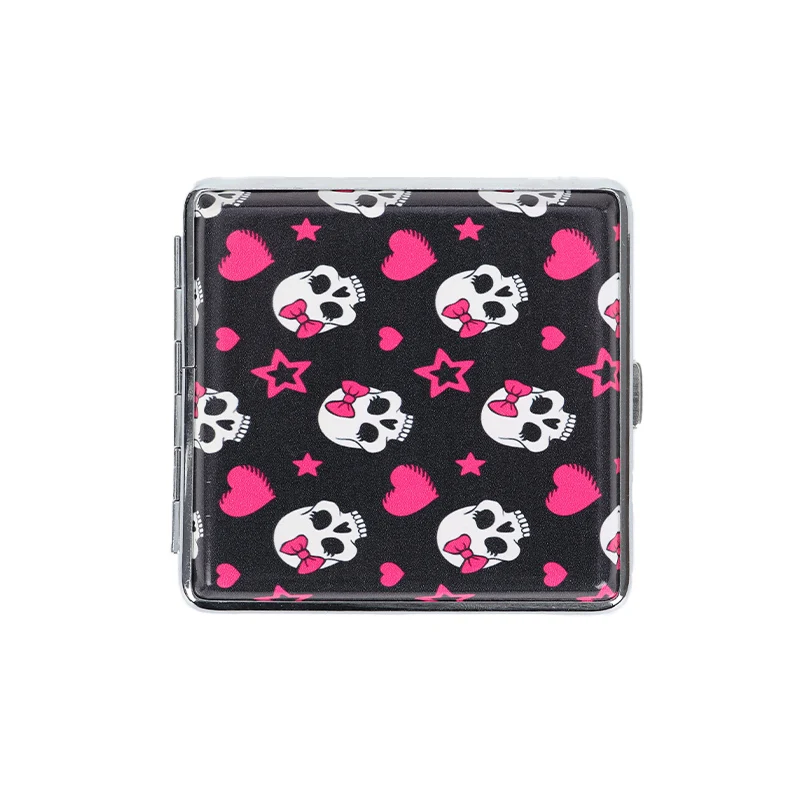 smoke shop supply 70mm metal portable cigarette case tobacco box custom cigarette case