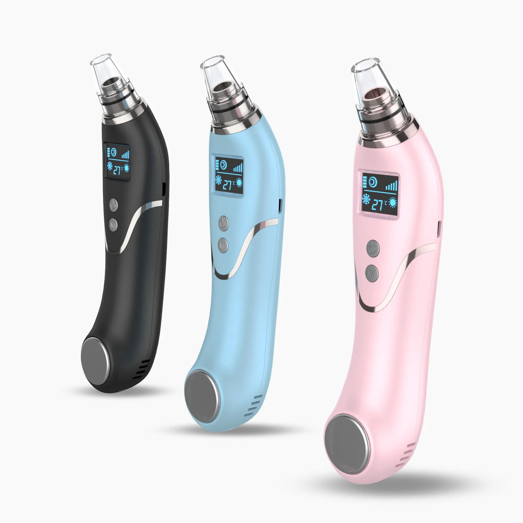 Skin care hot cool mini blackhead remover removal pore vacuum acne facial with vacuum suction