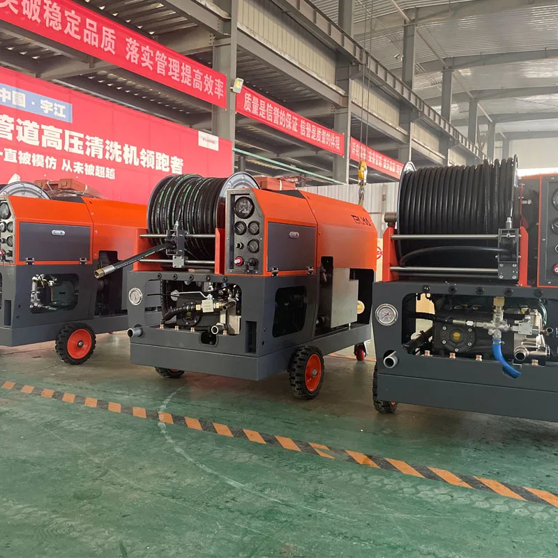 AMJET one-of-a-kind 150bar 140lpm Four cylinder diesel engine pipe clean machine drain cleaner Water pressure cleaning machine