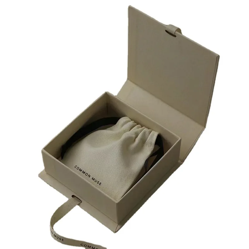 Perfume Festive packaging bag White high-grade hot foil box carton