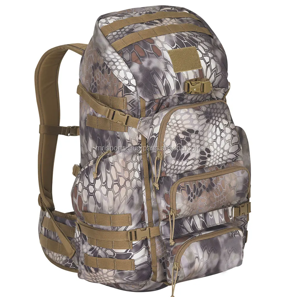 
Large capacity hunting backpack waterproof survival mountain camping backpack with rain cover 