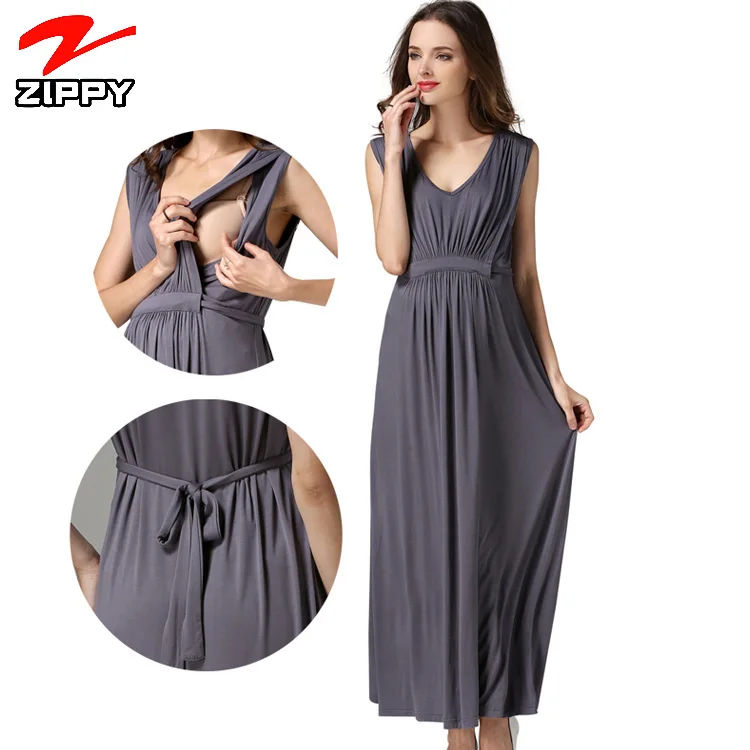 Funky maternity clothing elegant casual midi maternity dresses pregnant women