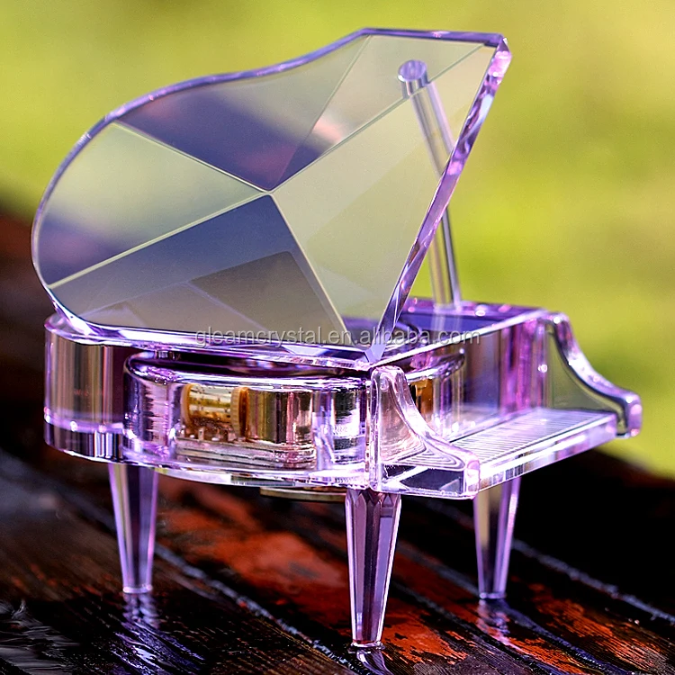 Производители продают сувениры небольшой стеклянный кристалл фортепиано для личности подарок