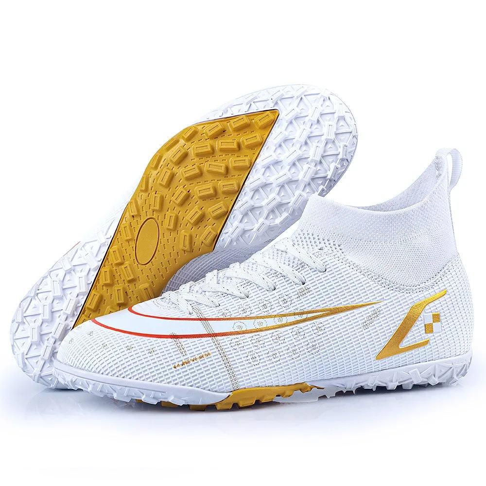 New Broken Long Nails Breathable Wear-resistant Summer Football Shoes Plastic Spikes Shoes Football Artificial Turf Soccer Shoes