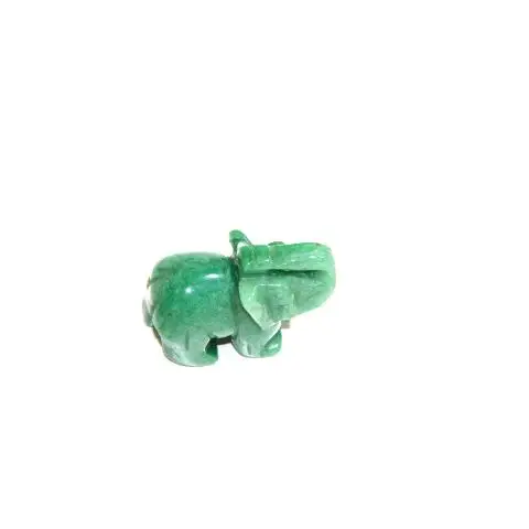 Selling natural crystal carving crafts 1.5 inch crystal elephant 2 inch green Aventurine elephant For healing stones