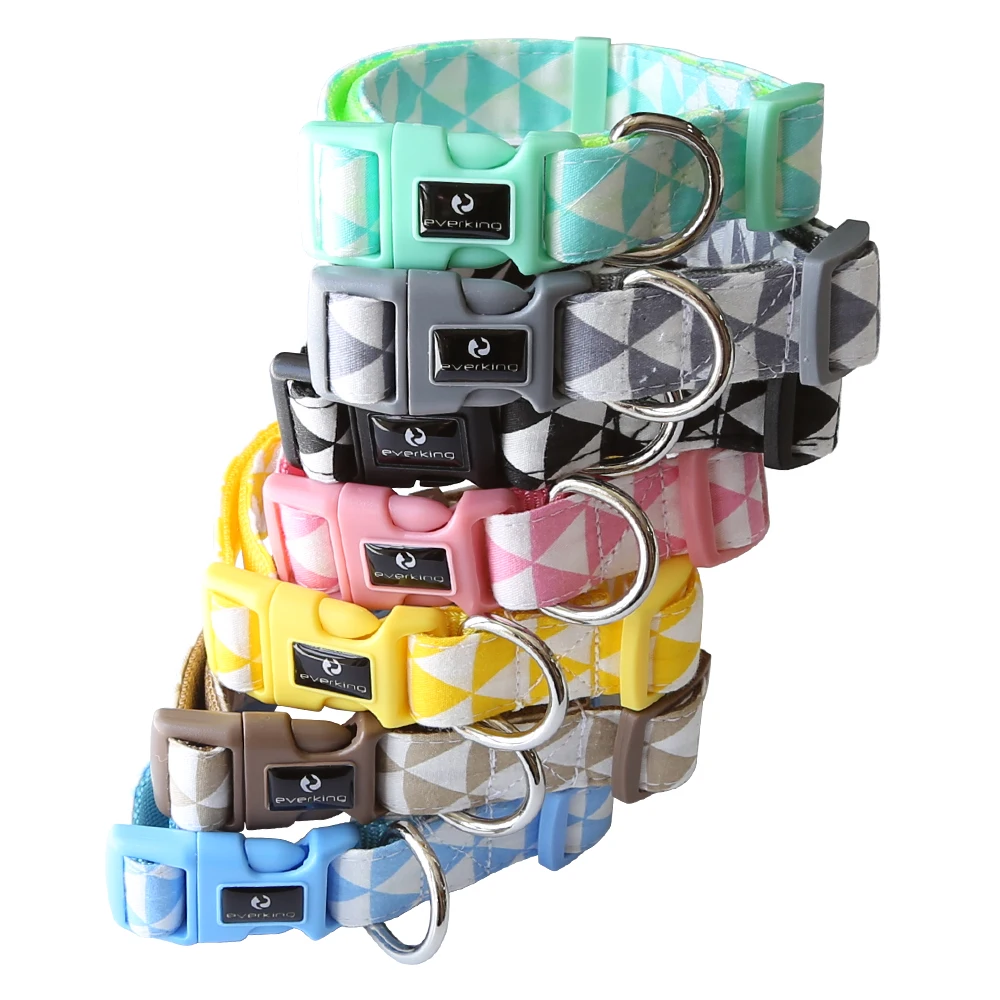 Модный высококачественный тренировочный мягкий и удобный Регулируемый Собачий Ошейник с треугольным узором