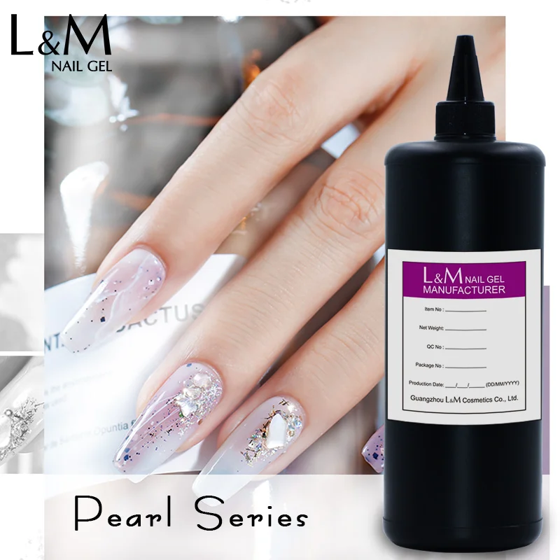 100% original organic extension gel polish Transparent UV Gel bulk 1kg nail arts