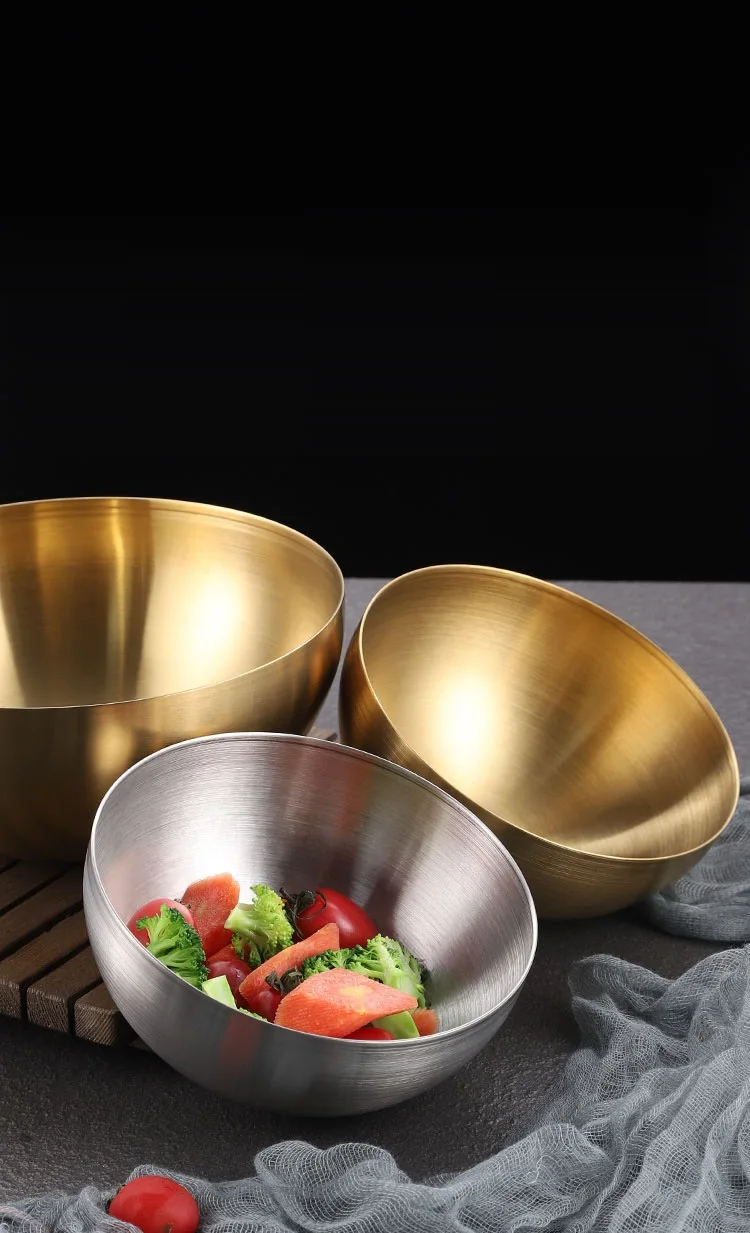 Food Grade Reman Bowl Stainless Steel Hotel Mixing Salad Bowl