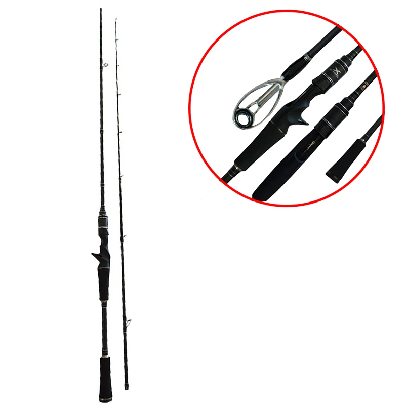 
2.1m Top quality MOQ 2 pieces 2 section ultralight casting fishing rod 
