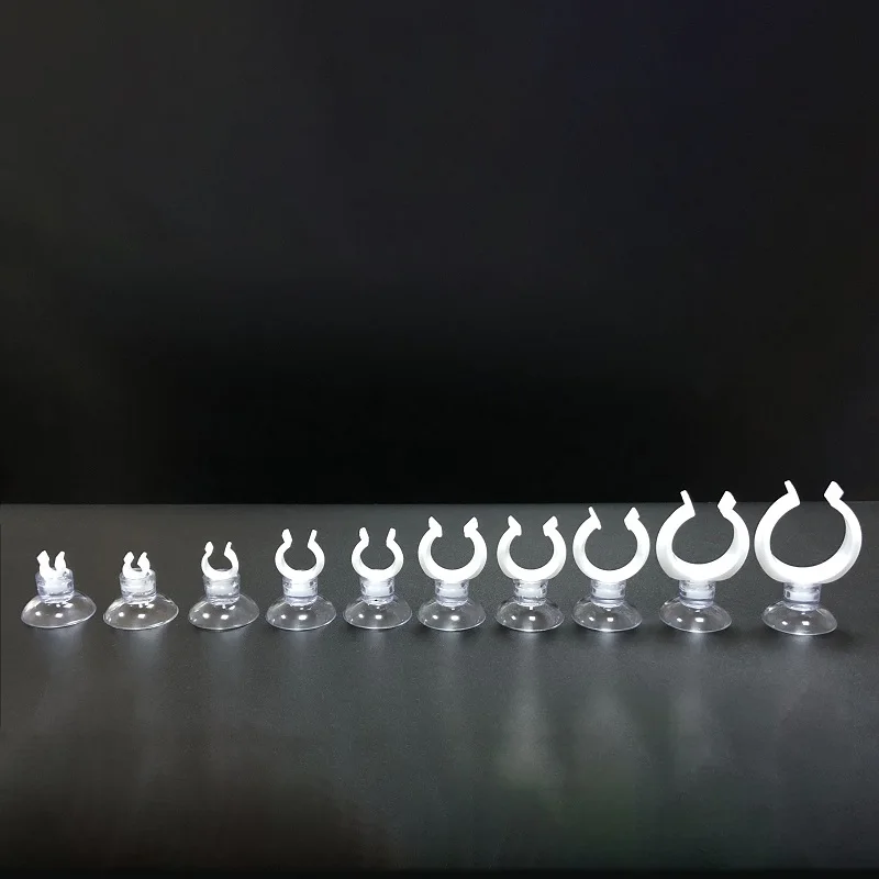 HiSin 2020 Hot Sale CA/CS series Strong adsorption durable plastic Vaccum Suction Cup aquarium sucker fit air tube eco friendly