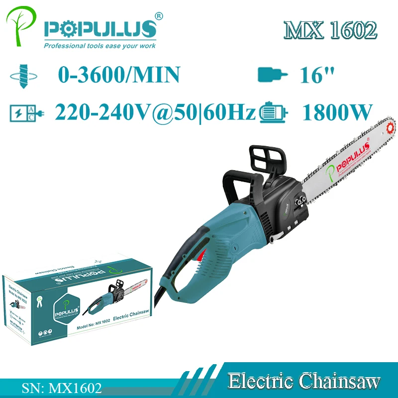 iPOPULUS Portable mini small steel sawmill tool sharpener mill electric stone cutting machine quarrying 16' wood cutting chain