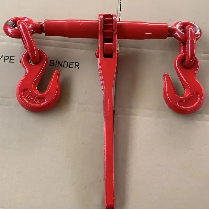 China made port ratchet load binder links hooks 2600lbs 9200lbs lever type load binder