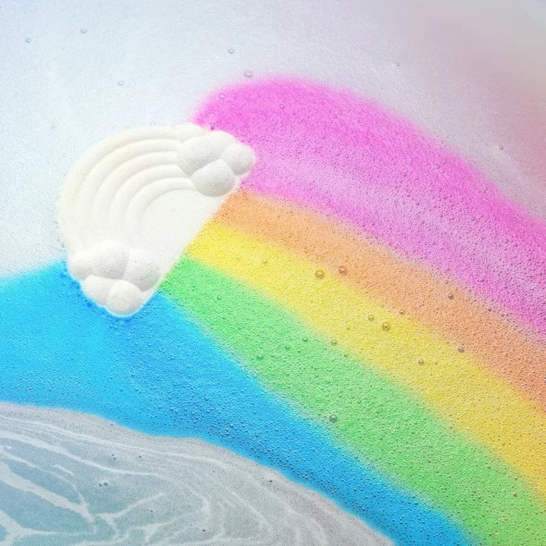 Coloured Bath Ball Label Kids Luxury Bubble Bath Bomb Unicorn Shape Bath Bomb Bubbled Spa Colorful Bombe Bagno