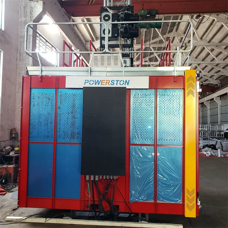 Mast Lift SC200 Construction Building Hoist Elevator For People And Material