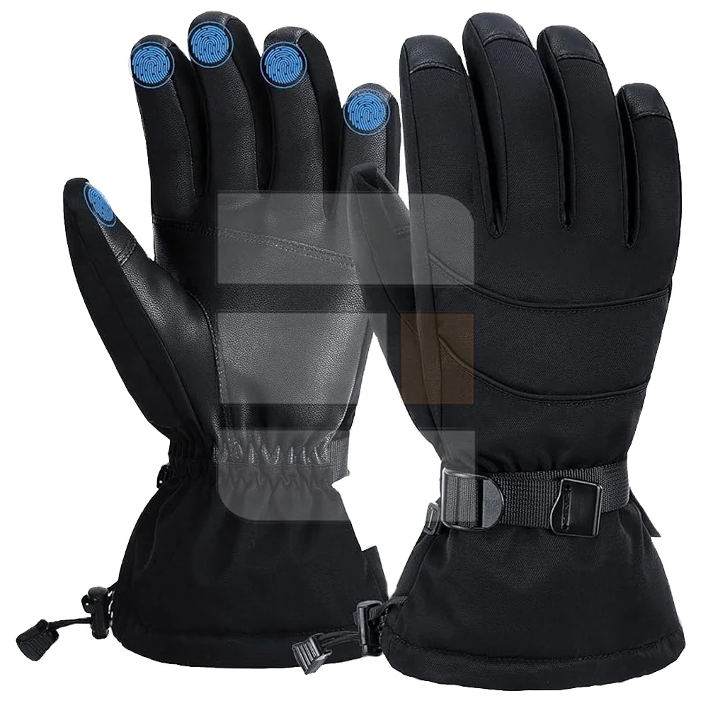 2024 New Design Winter Warm Sport Gloves Waterproof Goat Leather Palm Windproof Snowboard Mittens Gloves Gloves