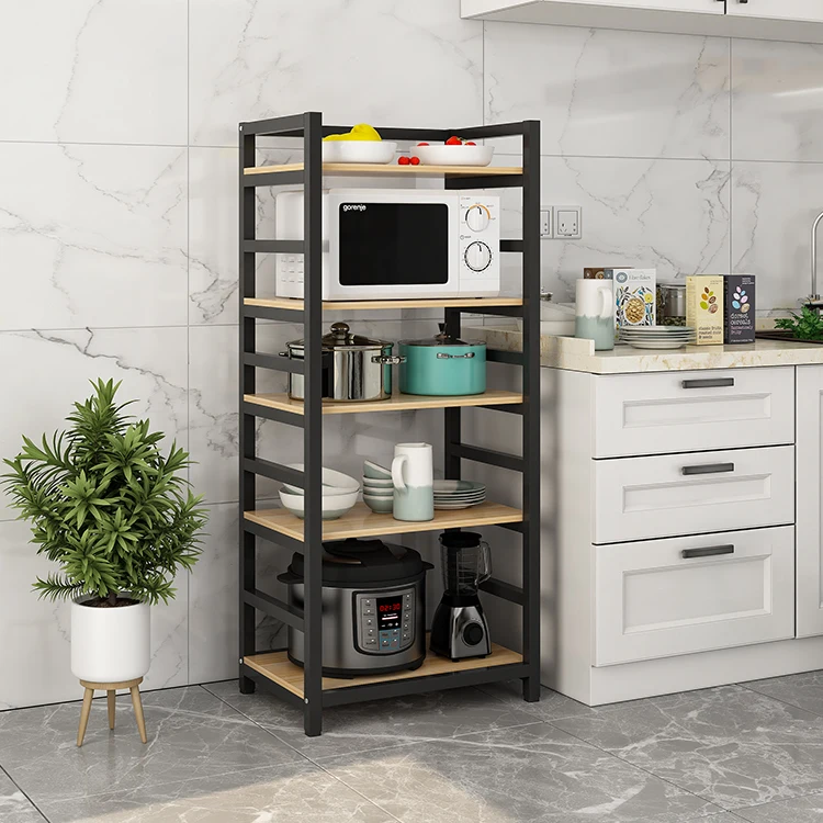 4 tier kitchen storage metal rack and shelf shelving unit