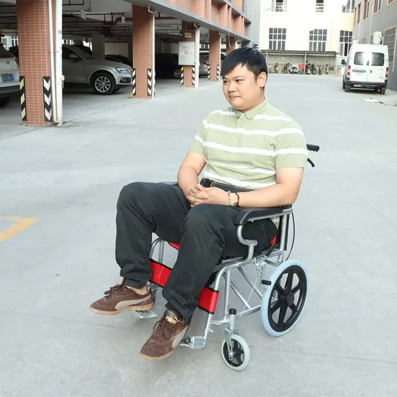 Manufacturer Wholesale Children Lightweight Manual Wheelchair Aluminum Kids Wheelchair Portable Steel Child Wheel Chair