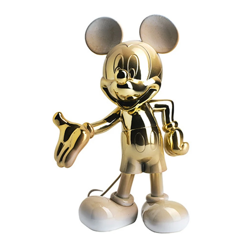Electroplating Resin Crafts Mickey ODM OEM Ornaments Home Decorations Figure Toy Sculpture Statue Life Size Mickey Statue