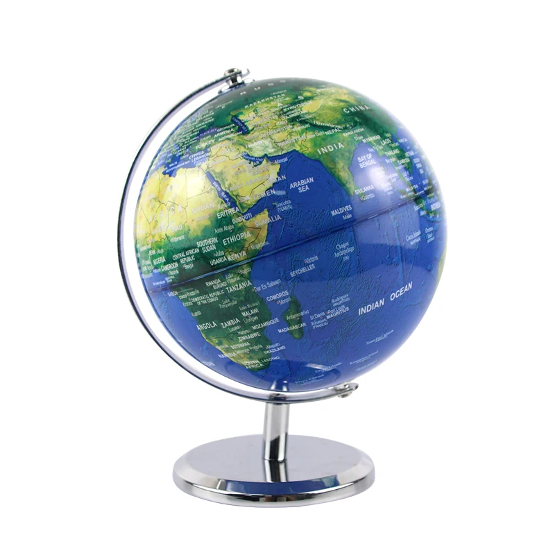 Kinglobe shape world map rotating English design metal globe levitation globe decor  lamp Geography teaching Decorations gifts