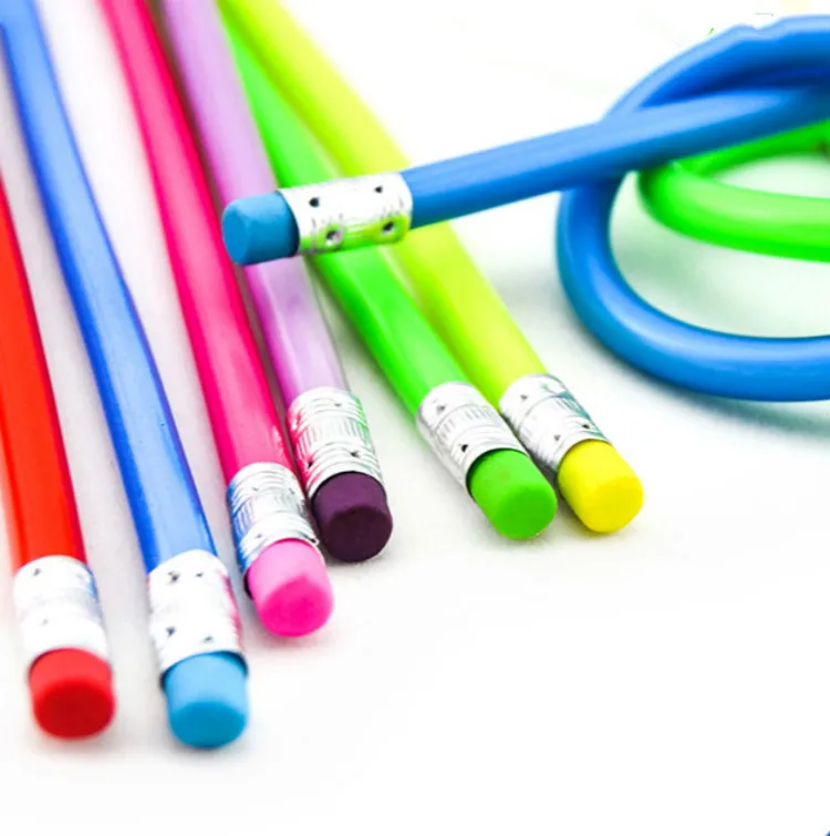 High Quality Custom Printed Promotional Soft Pencil With Eraser toppers Writing Gift cheap pencils
