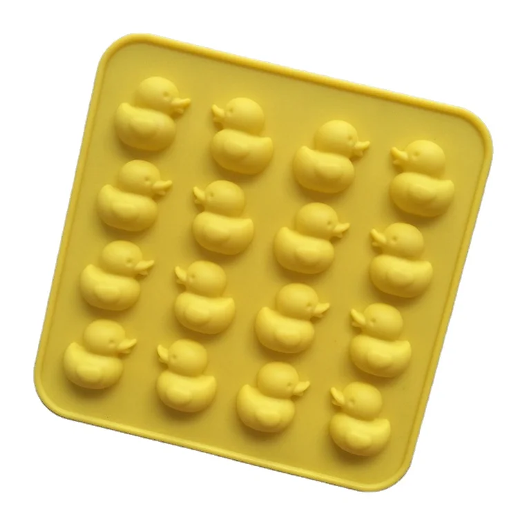 T 235 16 Cavity Silicone Yellow Duck Chocolate Mold