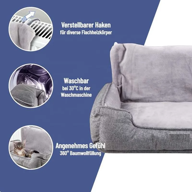 Wholesale Pet Cat Hammock Bed Custom household Cat Hammock with Plush Nap Mat with Wire Bed Frame