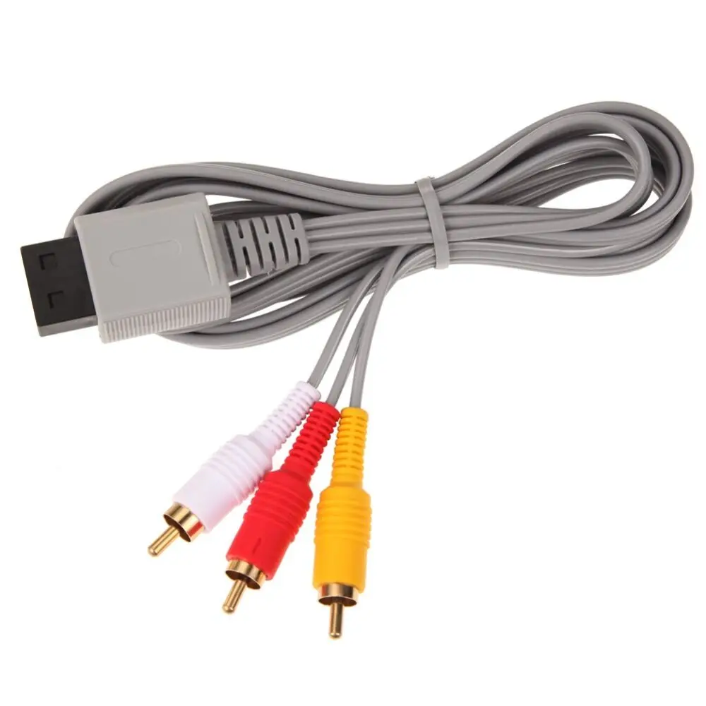 Сменный ТВ AV кабель для Nintendo Wii & Wii U игровой консоли Видео Аудио RCA Mini