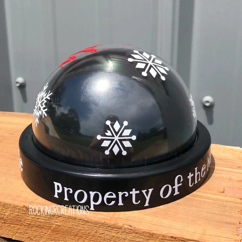 Mini Santa Camera Dummy Security  LED Light Surveillance Security Dome Santa Cam For Home Family Black Simulation Festival Decor