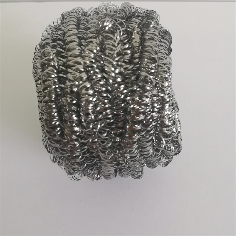 Heavy Duty household Steel Wool Scrubber Stainless Scouring Pad  Metal Scour Sponge Kitchen Cleaning