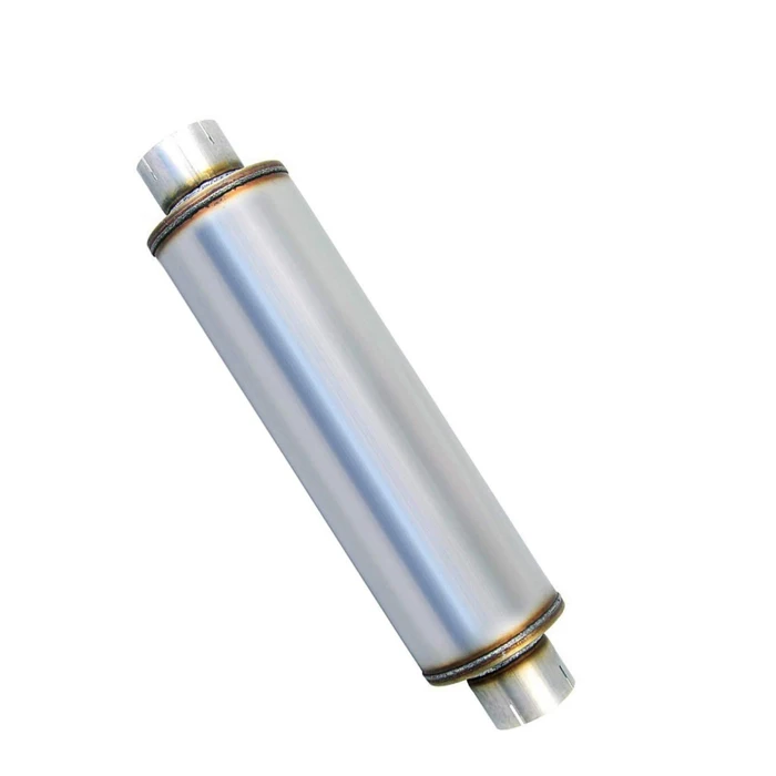 High performance Aluminized Round exhaust silencer muffler 4 inch inlet for heavy duty Diesel exhaust system