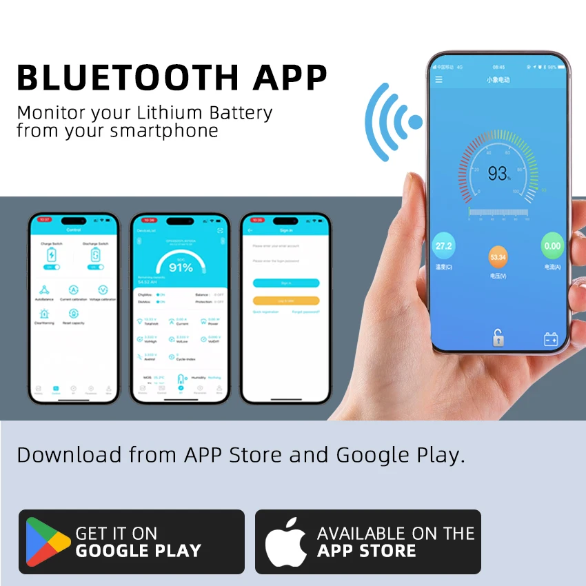 12v 100Ah lifepo4 Slimline Deep Cycle Camping RV Solar battery packs 200AMP Max discharge rechargeable lithium ion battery