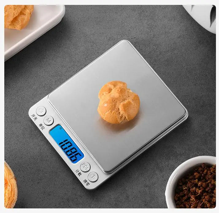 3000g/0.1g Electronic Weighing Scales Household Mini Jewelry Scales Portable Durable Digital Kitchen Scales