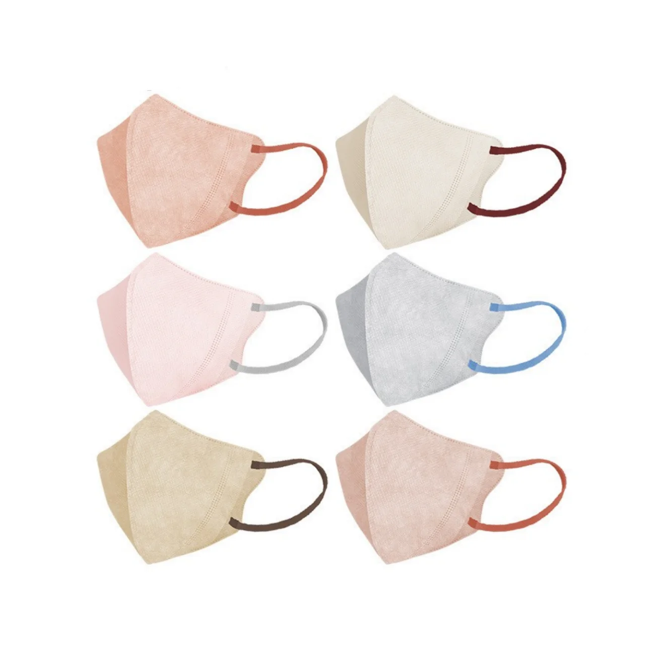 Face protect disposable 3D safety dust rush respirator 3-layer facee mask anti pollution facemask mouth covering breather