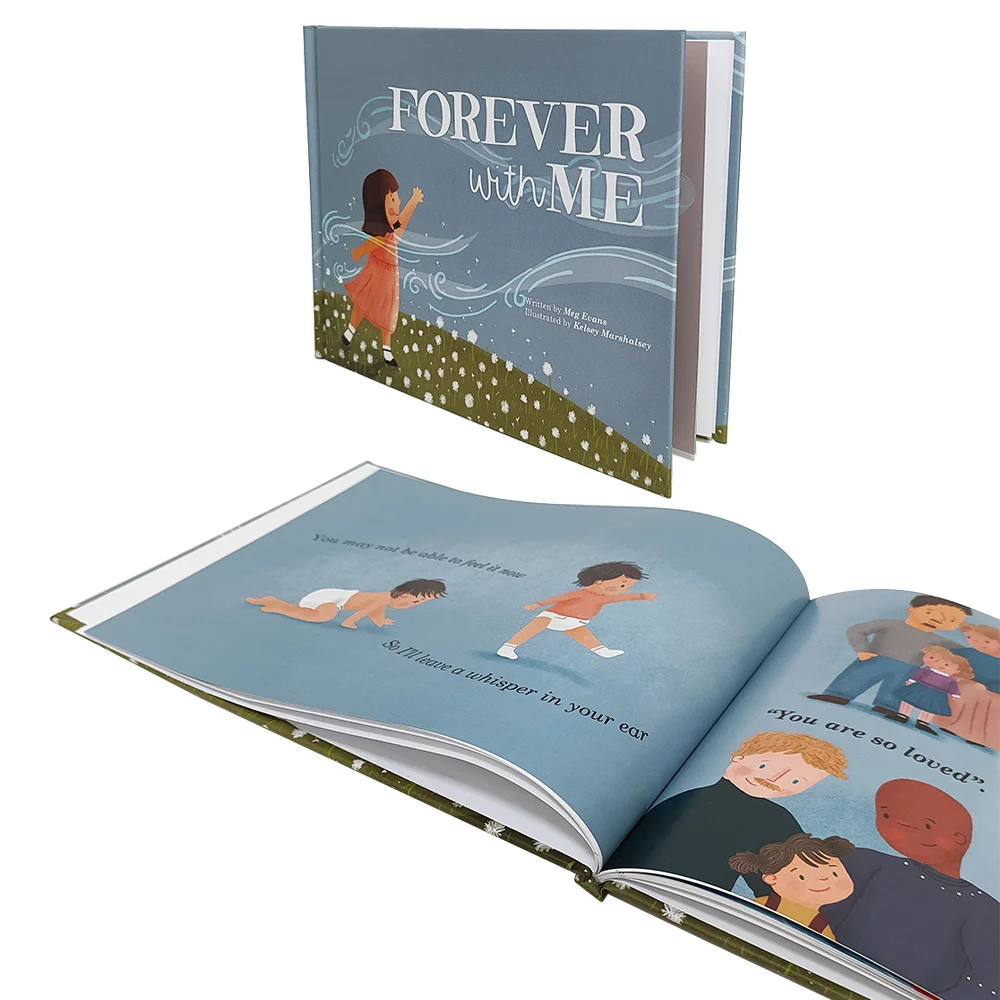 Custom Children Board Book Printing Baby Hardcover Books Safe Forever With Me Print Picture Kids Book