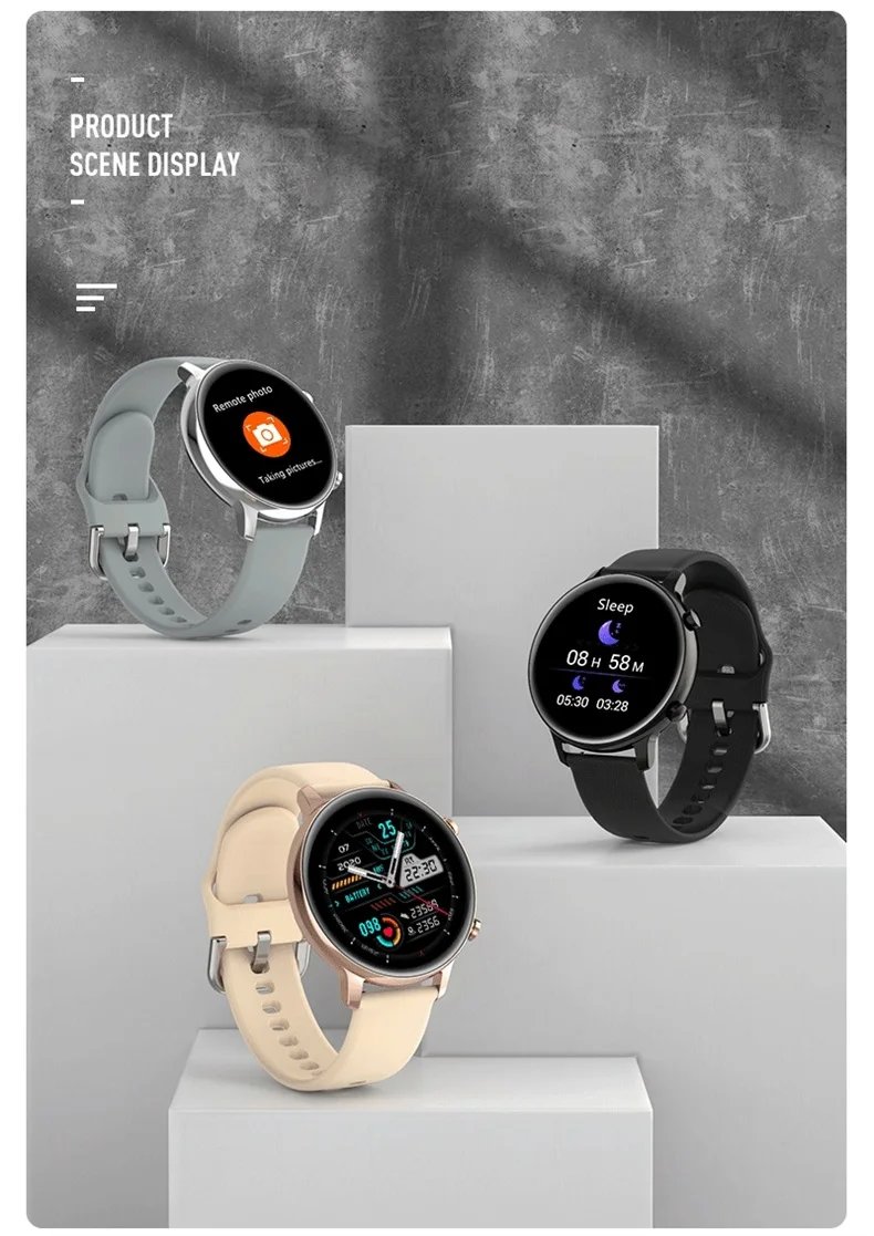 1.28 Inch Touch Screen Smartwatch S33 MTK2502 Chip BT Call Customized Dial Sport Fitness Tracker Music Player Smart Watch (14).jpg