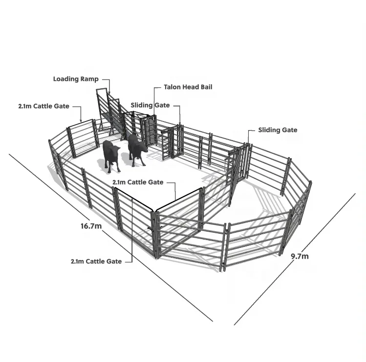 Livestock Yard Widely Used Cattle Yard Fence Cattle Panels